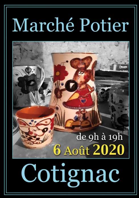 marché potier cotignac 6 août 20