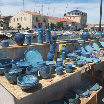 Marché des potiers à Marseillan