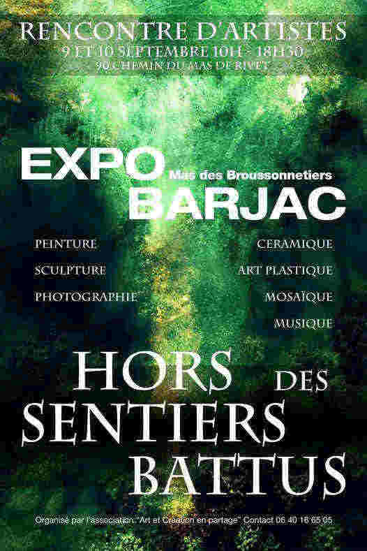 hors des sentiers battus expo barjac ghislaine de rougé sculptrice