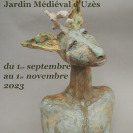 jardin médiéval uzès sept nov 2023 ghislaine de rougé sculptrice