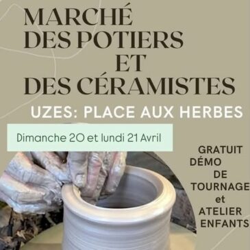 Marché potier Uzès