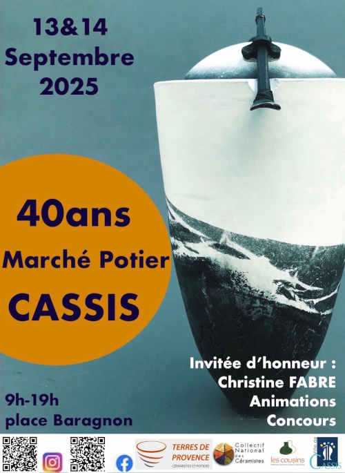 cassis 40 ans marché potier ghislaine de rougé sculptrice